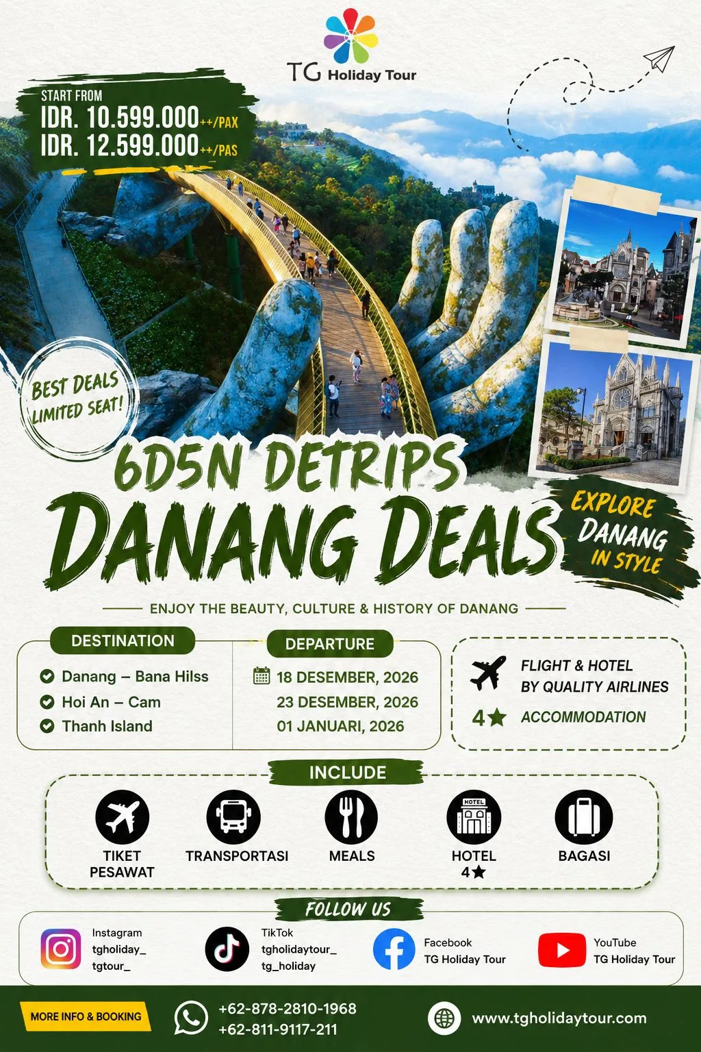 6d5n Detrips Danang Deals