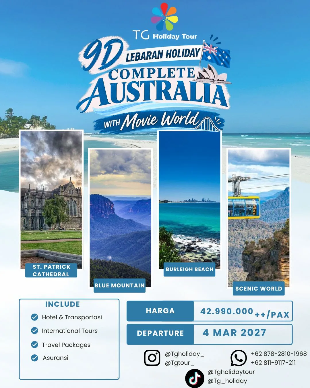 9D Lebaran Holiday Complete Australia
