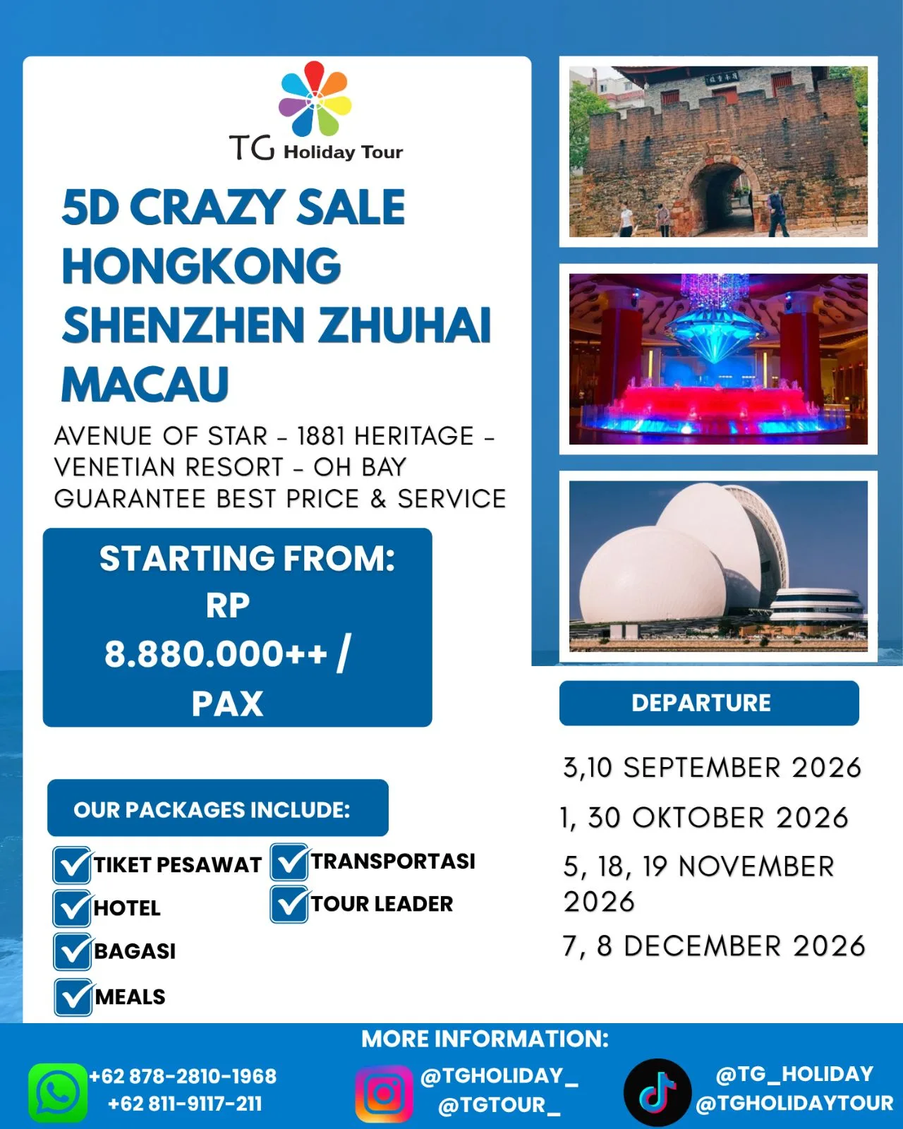 5D Crazy Sale Hongkong Shenzhen Zhuhai Macau (hongkong – Zhuhai – Macau – Shenzhen)