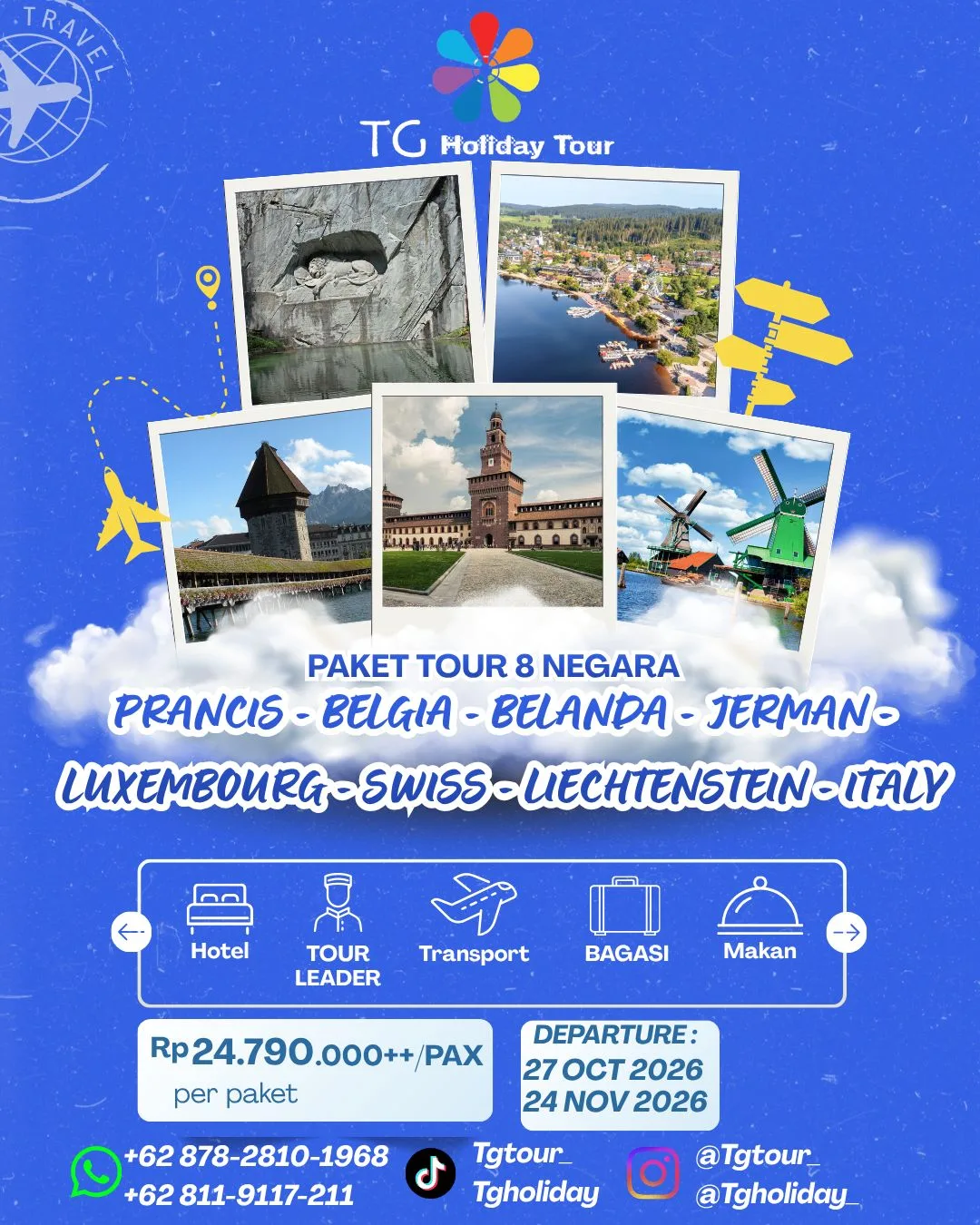 Winter! Supersaver! Winter West Europe Titisee +Schaffhaushen 9D Prancis - Belgia - Belanda - Jerman - Luxembourg - Swiss - Liechtenstein - Italy by Qatar Airways
