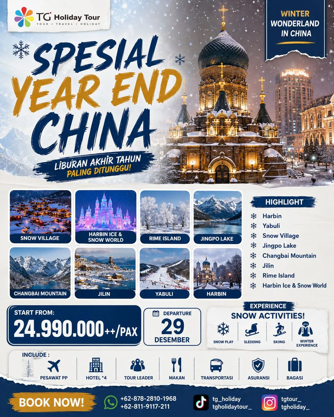 8D 7N Harbin Special Year End