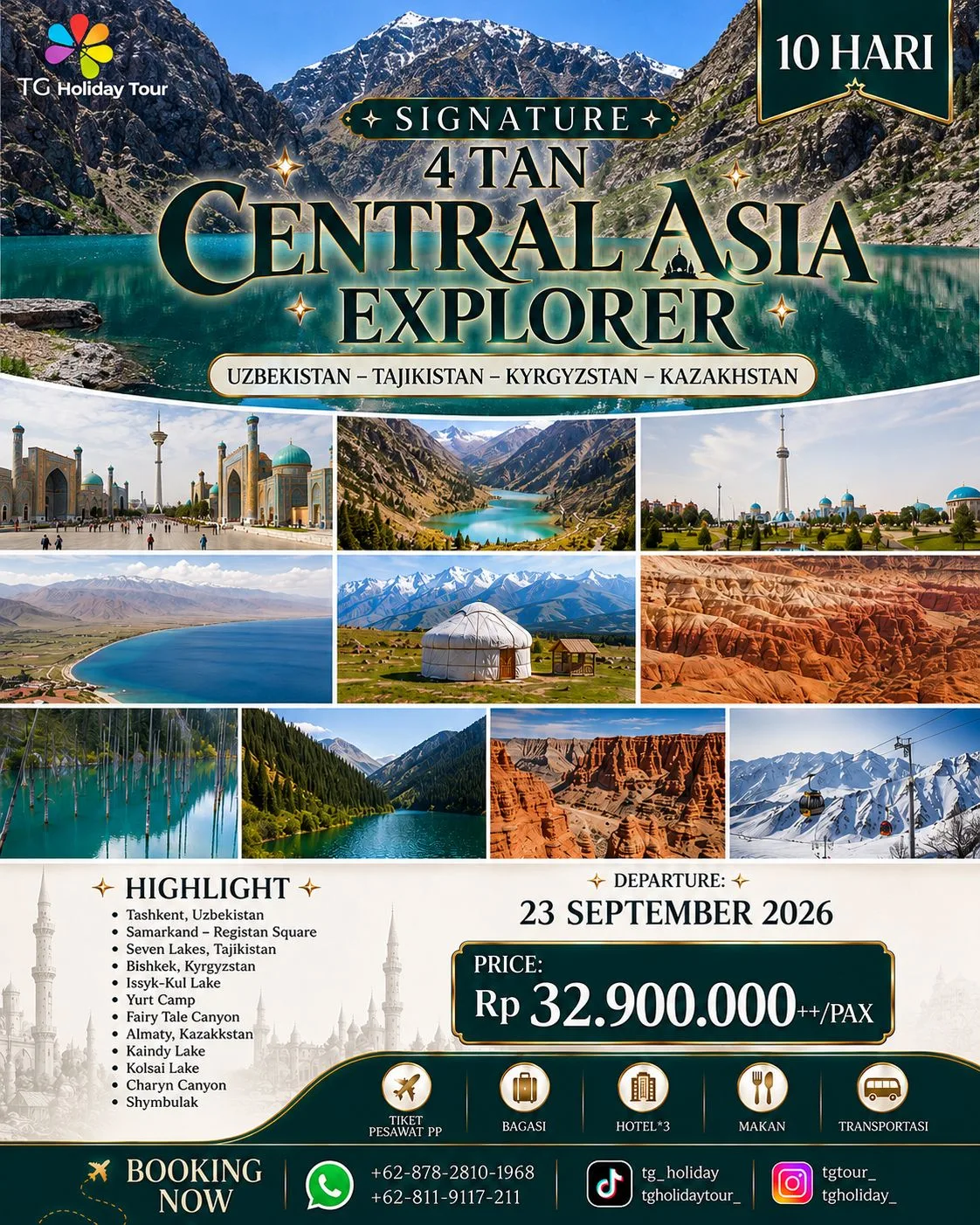11D 4 Tan Central Asia Explorer